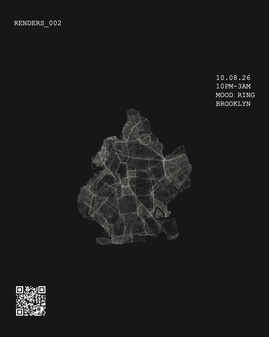 RENDERS.002 flyer artwork